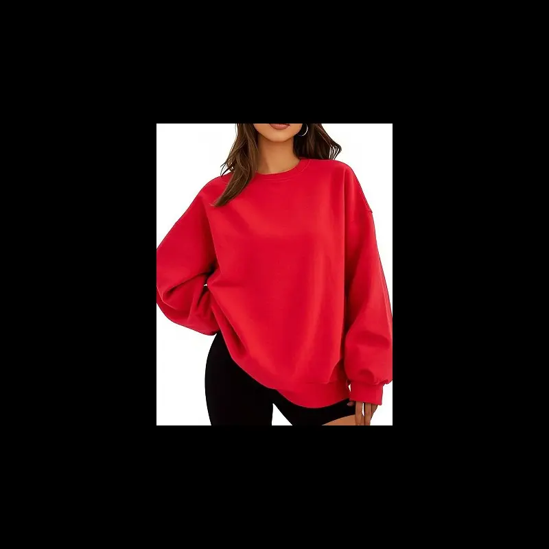 Round neck hoodie white