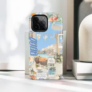 CaseHavenHi ITALY SUMMER AESTHETIC Collage Phone Case, Retro and Vintage Phone Case Phone Cover Hard Cases
