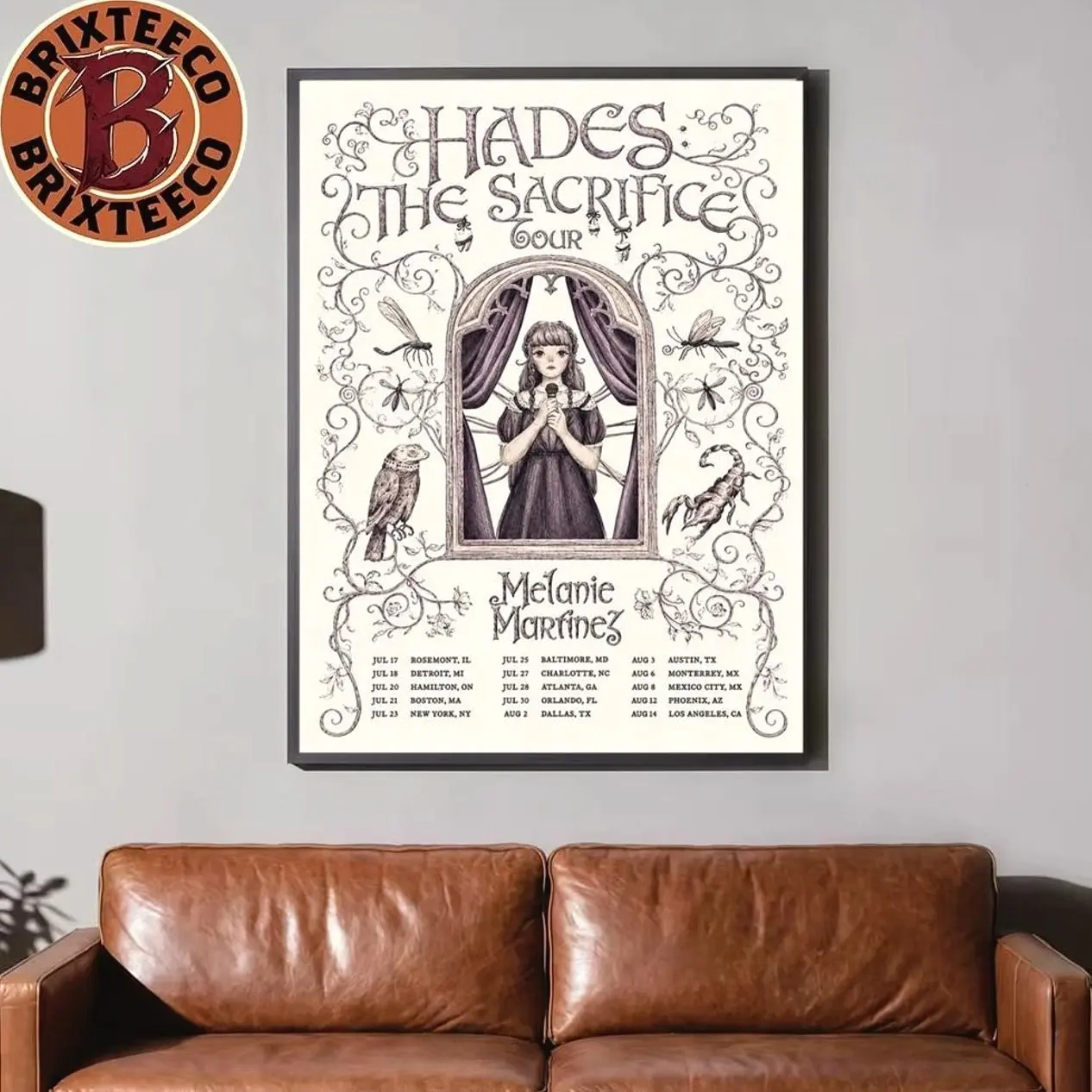Melanie Martinez Hades Sacrifice Tour 2026 Merch Poster Canvas For Home Decor