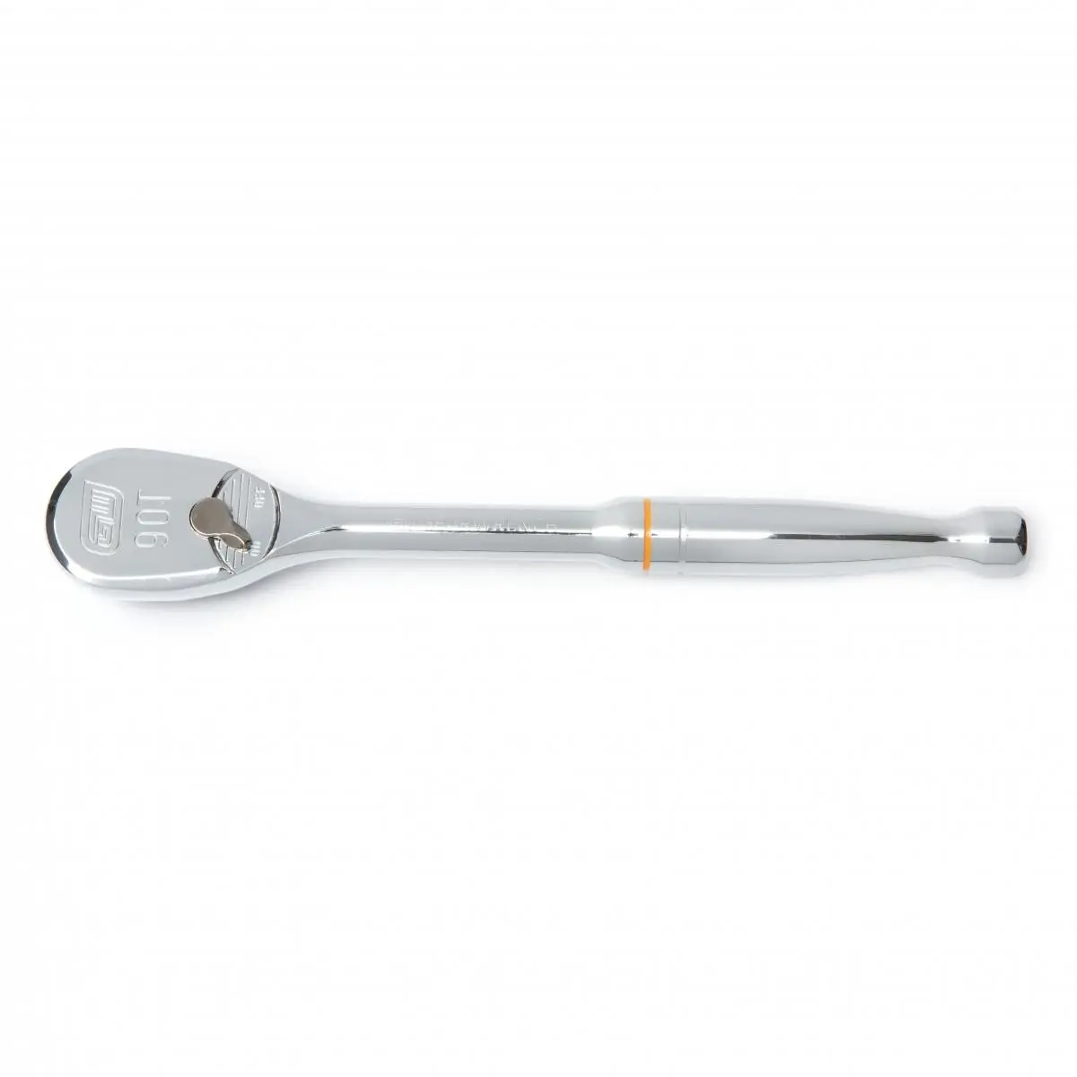 212 MAIN KDT-81304T Ratchet Wrench, 0.5 in. Drive, 90 Tooth Teardrop Head, 11 in. Alloy Steel with Contoured Grip for Tight Spaces