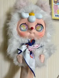 Emotional Energy Series Bunny Plush Dolls，Soft Furry Collectibles，Backpack or clothing decoration，Stuffed Animal