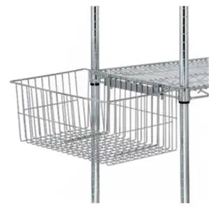 212 MAIN Chrome Finish Wire Storage Basket - Quick-Attach Tool Organiser, Furniture Organization & Home Organizer for Hardware Storage, Mesh Basket