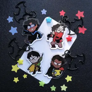 Batbros Keychain Featuring Your Favorite Dark Knights In Chibi Style. Perfect For Fans, Gifts, Or Adding Hero Vibes To Your Bag Or Keys | Perfect for Backpacks, Keys and Gifts | High Quality and Customer Favorite Items