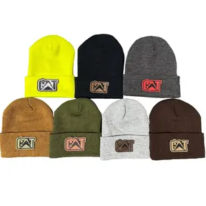 Skinny C.A.T Unisex Leather Patch Beanie