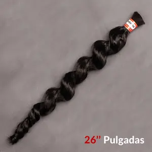 Cabello Humano 100% Natural sin procesar Kinky de 26 Pulgadas