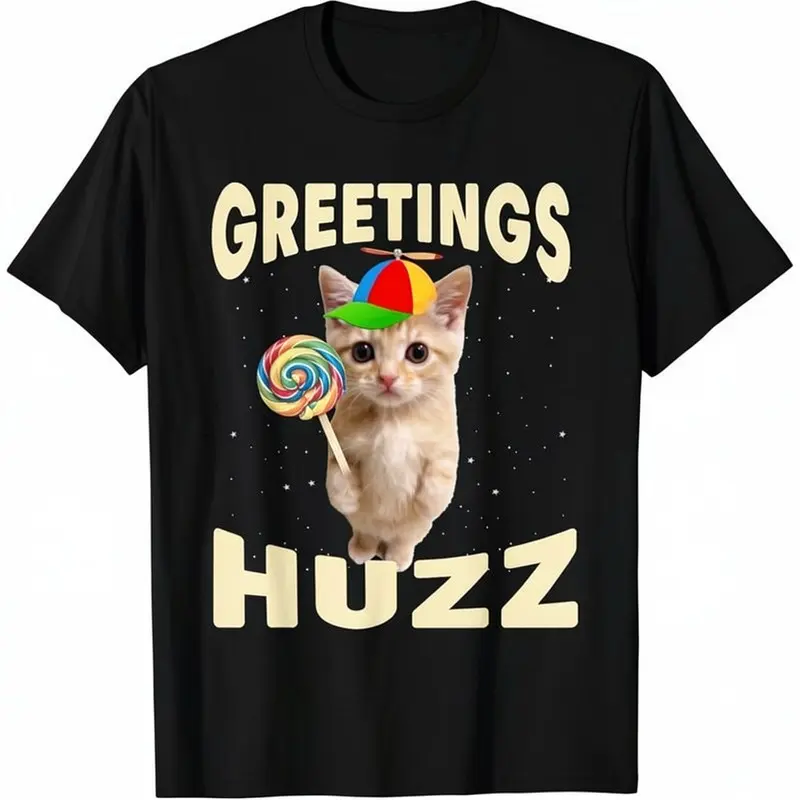 Men's Cotton Oversized Classic Round Neck Short-Sleeve Graphic T-Shirt - Loose-Fitting, Smooth, Anti-Wrinkle, Casual Spring Black Machine-Washable Top with Gen Z Slang Meme Designs, Tshirt, Graphic T Shirts