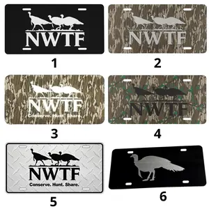 National Wild Turkey Federation Nwtf License Plate Auto Tag Car Truck Tag, 6 Options Car Accessory, License Plate, Vehicle Decor