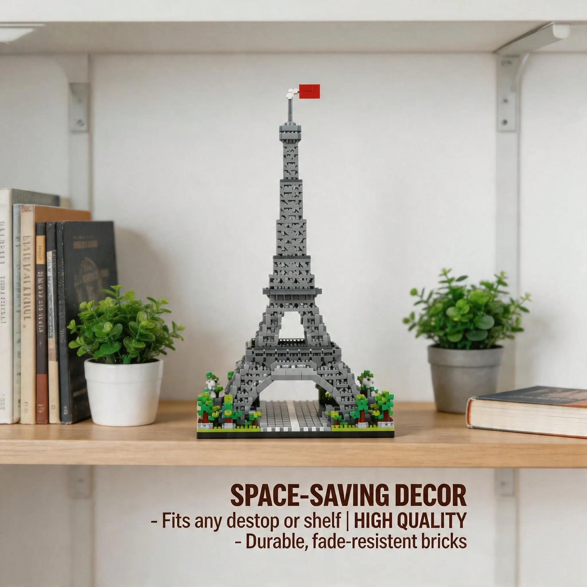 World Famous Landmarks Micro Mini Building Set, 3D Stress Relief Toy, Eiffel Tower Replica, Perfect Gift for Collectors and Beginners