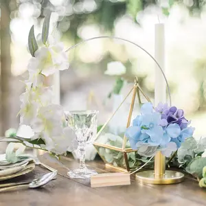 Wooden Centerpiece Decoration, 1 Count DIY Wedding Party Table Centerpiece Decoration, Decorative Wreath Decor for Home Party & Wedding, Ornaments