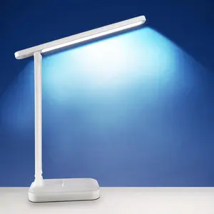 USB Rechargeable LED Desk Lamp, 3 Modes Adjustable Eye Protection Book Lamp, Student Dormitory LED Lamp for Bedroom, Living Room, Study Room