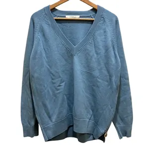Pre-owned GIVENCHY Cashmere Small Leather Goods Blend V Neck Knit Sweater