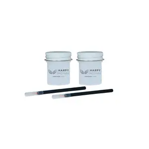 Harpy Motors 1/2oz Touch up Paint Basecoat Clearcoat Compatible with 2006-2016 Honda CR-V NH700M Alabaster Silver Metallic -Color Match Guaranteed