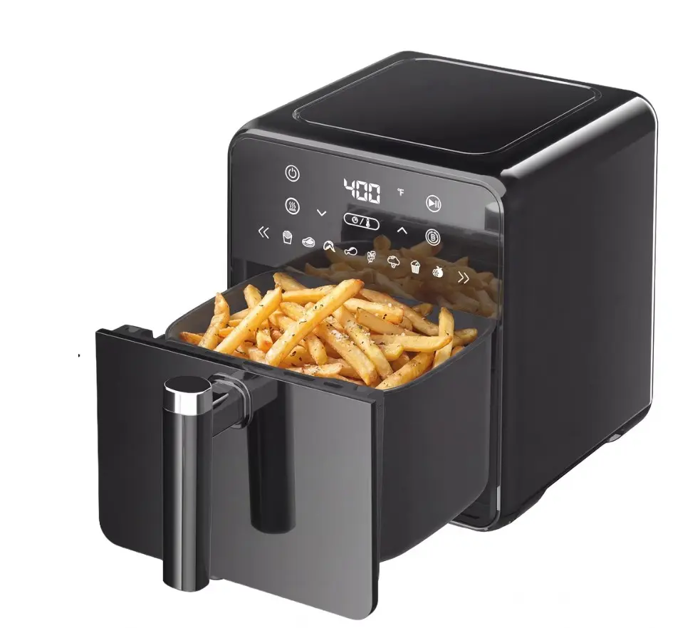4.3QT Toaster Oven, Kitchen Appliances with 8 Cooking Presets, 8-in-1 Max Crisp, Air Fry, Roast, Bake, Reheat and Dehydrate, 140°–400°F, Precise Heating Even Results for Kitchen