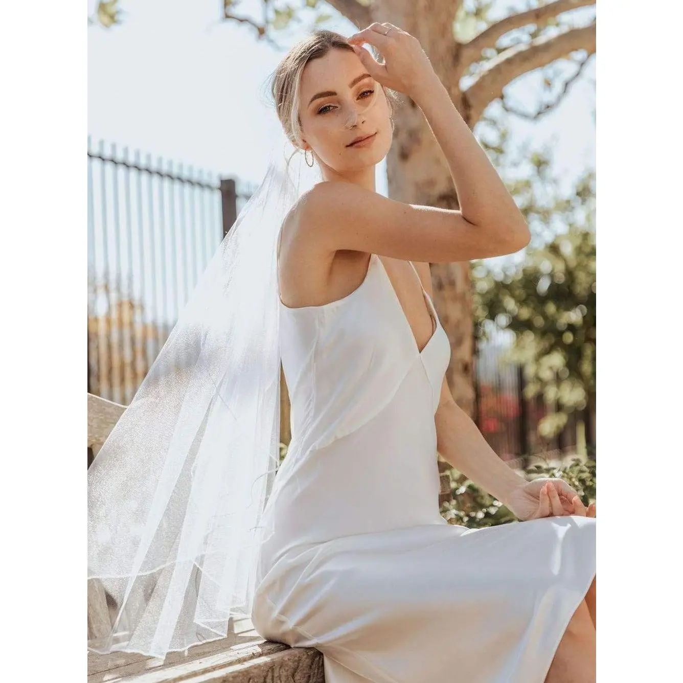 white silk slip dress wedding Charlotte Bridal Slip Dress | Vegan Silk
