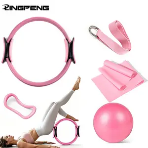 Yoga Pilates Ring, Non-Slip Fitness Ring with Dual Grips, Suitable for Thigh and Pelvic Floor Muscle Training, Yoga Equipment