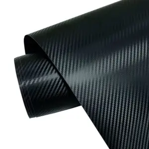 PVC 3D Matte Carbon Fiber Vinyl Wrap, Car Interior Protection Film, Durable and Stylish Auto Decal, Easy Application and Removal