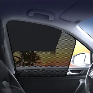 JOYTUTUS -Summervibes- Magnetic Car Window Sunshade, Heat Insulation UV Block Curtain, Universal Side Window Sun Protection, Car Interior Accessories for Summer Outdoor Use-fathersdaygift