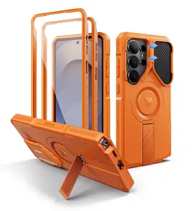 Dexnor for Samsung Galaxy S26 Ultra Case with Camera Cover & Adjustable Kickstand & Screen Protector, Compatible with MagSafe, Rugged Shockproof Bumper Cases Magnetic Protective Cover(2026)