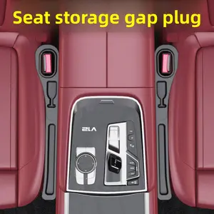 2 Pcs Premium Car Seat Gap Organizer, Durable ABS with Spacious Compartments, Anti-Slip Design for Easy Storage & Tidy Car Interior