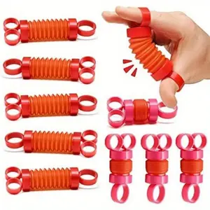 1pc Finger Stress-Relief Exerciser - Finger Muscle Stretching and Strengthening - Stress-Relief Toy - Hand Exercise and Sensory Stimulation - Enhanced Finger Grip Strength - Develops Coordination - Fun and Functional