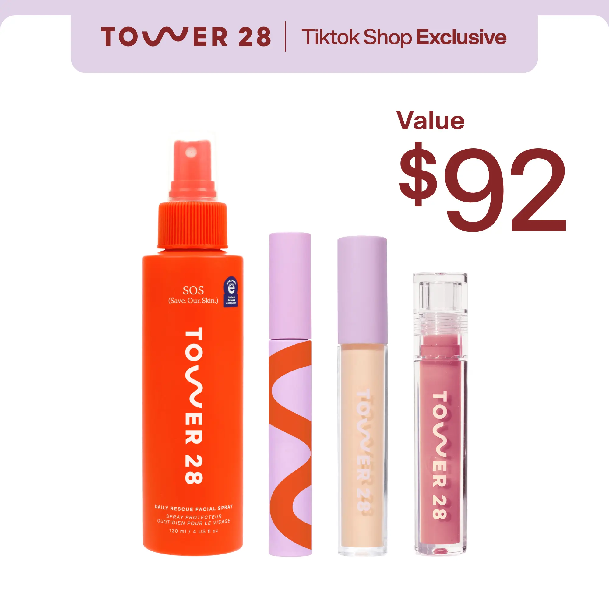 Tower 28 Essentials Set - 4-Step Makeup Routine for Sun-Kissed Fresh-Faced Look