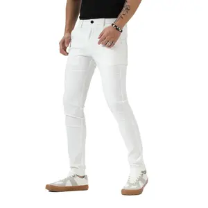 Men's Plaid Skinny Dress Pants Slim Fit Stretch Chino Pants Casual Business Trousers