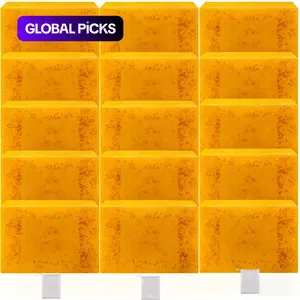 Comfortable Lemon Turmeric & Kojic Acid Skincare Soap Bar Gift, Turmeric Soaps, 15pcs/set Summer Brightening Hydrating Face & Body Cleansing Soap, Cleanser, Gentle Moisturizing #GLOBAL PICKS