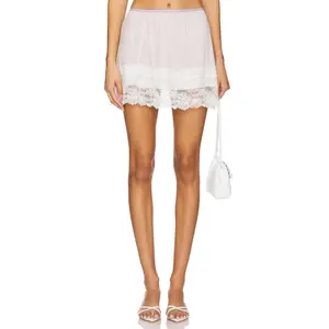 Free People x Intimately FP Party Crashers Half Slip Skirt in Grey Lilac Combo