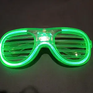 Neon Green Light-Up Glasses