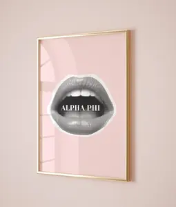 Alpha Phi Wall Art Aesthetic Sorority Decor Alpha Phi Bid Day Decor Chic Dorm Poster