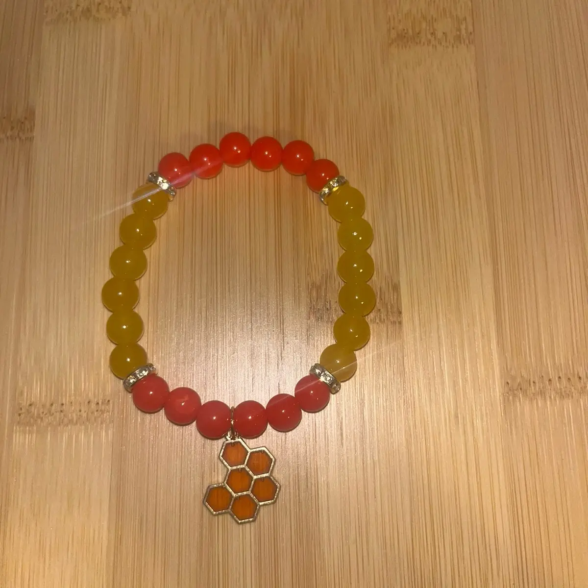 Winnie The Pooh Inspired Beaded bracelet