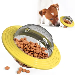 1PC dog food leakage toy, made of nylon material that is more durable and bite resistant, suitable for medium and large dog teeth grinding and cleaning toys. Outdoor flying interactive dog toys enhance the bond between dogs and their owners! Space toy bal