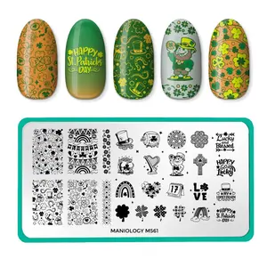 Clover Craze (M561) - Nail Stamping Plate Clover Craze (M561) - Nail Stamping Plate