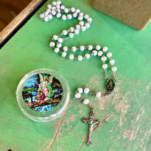 Guardian Angel Rosary with Case