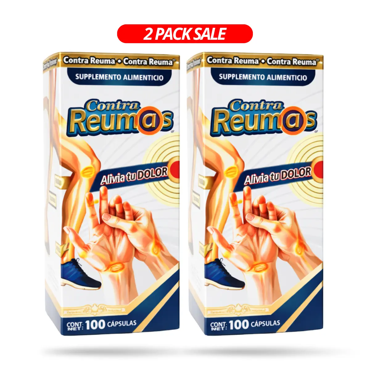 (2 PACK) CONTRA REUMAS KING - 200 caps Daily Supplement Healthcare Vitamin Dietary Fitness Edible Tablet