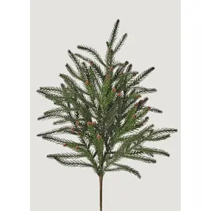 Natural Touch Hemlock Winter Branch with Mini Pine Cones - 28"