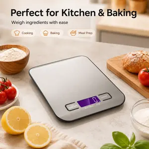 High Precision Electronic Kitchen Scale - 5000g x 1g Capacity, Auto-Off Feature, for Accurate Food and Liquid Measurements Kitchen Fixture