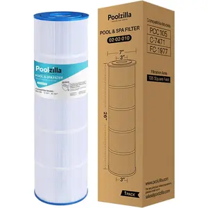 Poolzilla Replacement Pool Filter Cartridge for PCC105, Filbur FC-1977, 570-0425-07, Unicel C-7471, R173576, Pentair CCP420, 178584, 817-0106