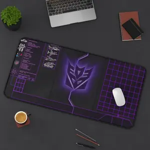 Dark Transformers Decepticon Desk Mat | Gamer Mouse Pad | Office Decor | Gift for Creatives | Geek Desk Setup