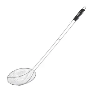 Creole Feast SKM3602 36-Inch Stainless Steel Strainer, Wire Skimmer and Mesh Scoop, Crawfish Long Ladle Accessories, Outdoor Cooking Kitchen Utensils