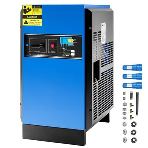 VEVOR Compressed Air Dryer, 125CFM Refrigerated Air Dryer, 110-120V Industrial Refrigerated Air-Drying System for 20HP, 25HP 30HP Compressors - with Color Screen Control Panel and Automatic DrainageVEVOR Super Brand Day