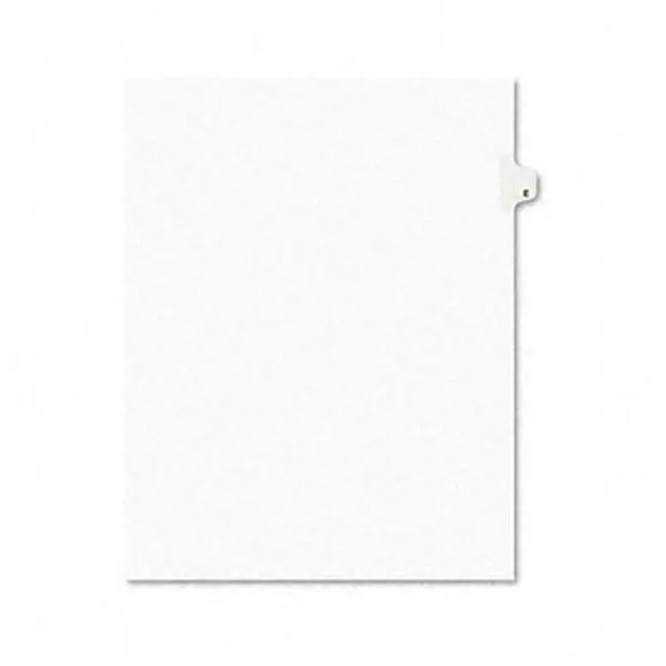 Avery 01405 Avery-Style Legal Side Tab Dividers- One-Tab- Title E- Letter- White- Pack of 25