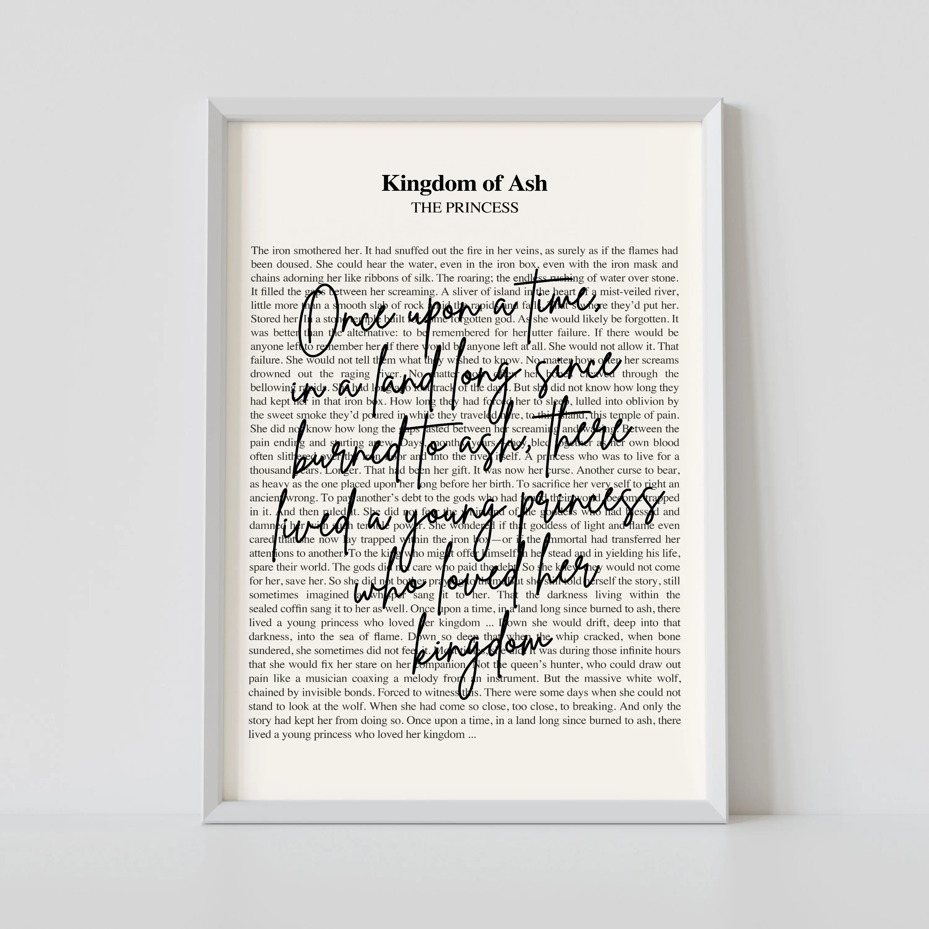 Sarah J. Maas Book Quotes Poster, ACOTAR Wall Art, King of Ash Bookish Print, Book Lover Gifts, Home Room Decor