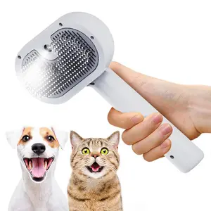 Electric Pet Hair Removal Comb, USB Rechargeable Pet Grooming Brush with Spray Function, Pet Hair Remover, Dog & Cat Grooming Supplies