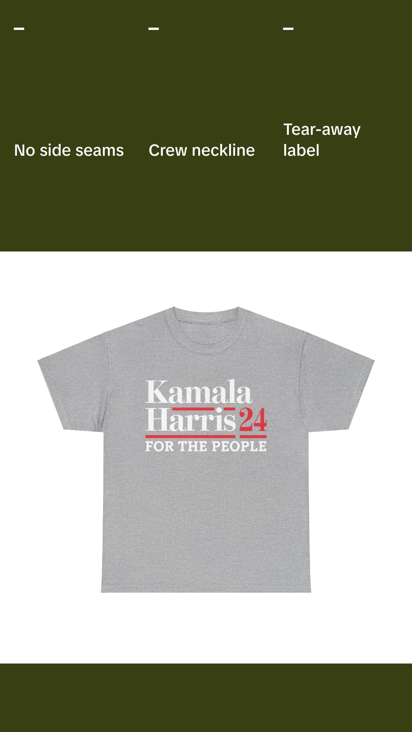 Kamala Harris 24' - Unisex Heavy Cotton Tee