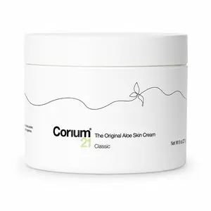 Corium 21 The Original Aloe Vera Face & Body Skin Cream Moisturizer for Dry & Sensitive Skin, 8 oz