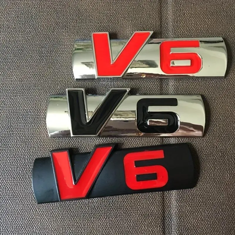 Make Your Car Stand Out with These V6 Logo Car Stickers, Universal Car Sticker, Decal for Cars, Decals for Vehicles!