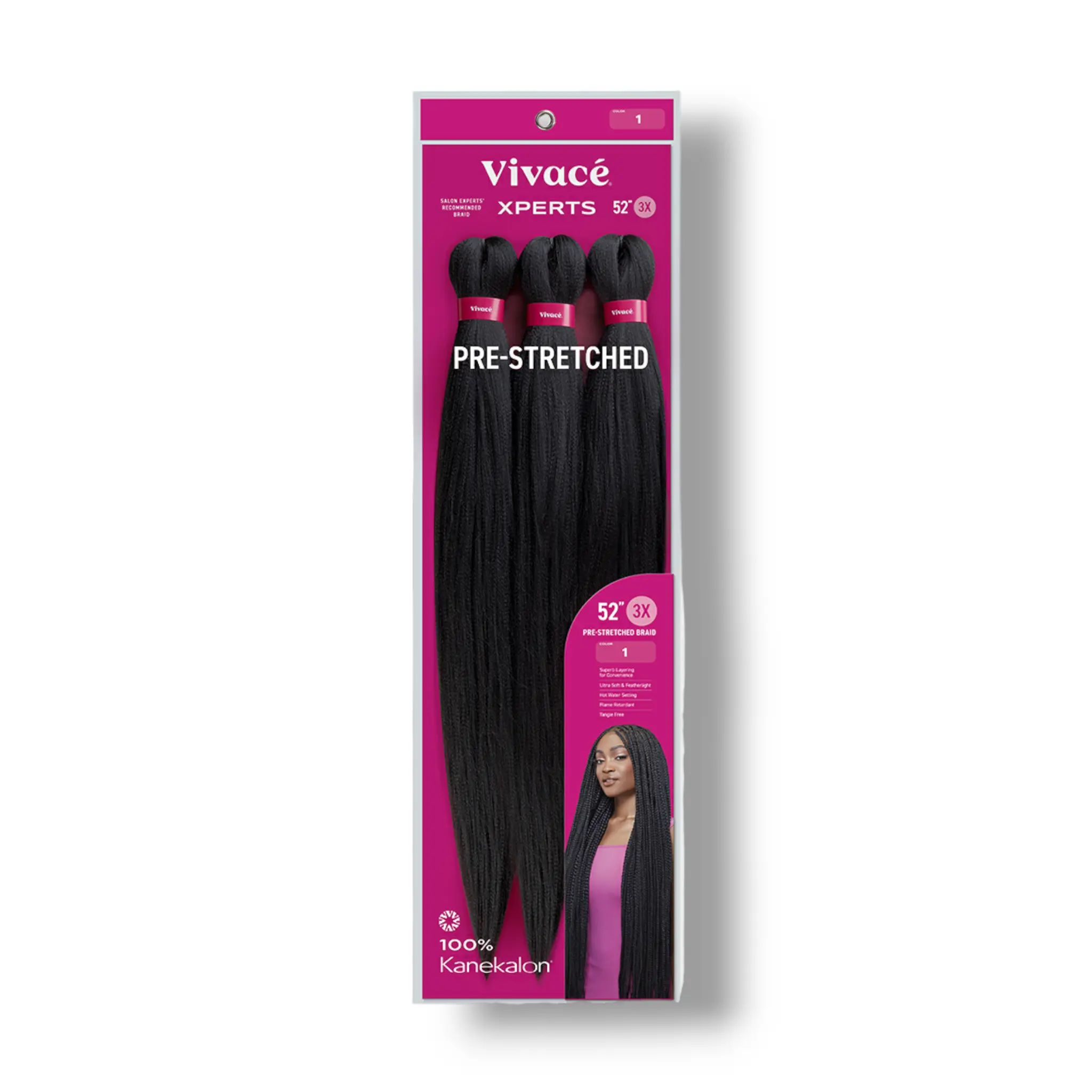 52" Vivacé Xperts 3x Pre-Stretched Braid Hair