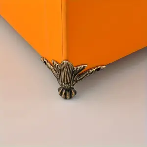 20pcs Antique Copper Color Iron Decorative Corner Feet, Animal Claw Design, Vintage Style, for Wood Box Jewelry Packaging