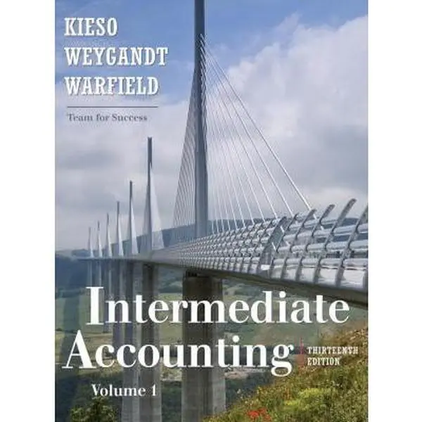 USED Book - Intermediate Accounting 13th Edition, Volume 1 by Donald E. Kieso (Hardcover) - english